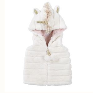 Mud pie unicorn fur vest